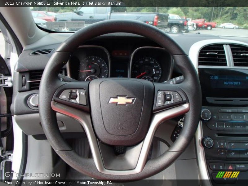Silver Ice Metallic / Jet Black/Titanium 2013 Chevrolet Malibu LS