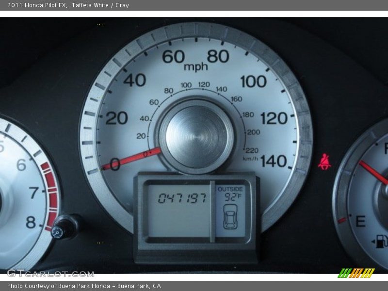 Taffeta White / Gray 2011 Honda Pilot EX