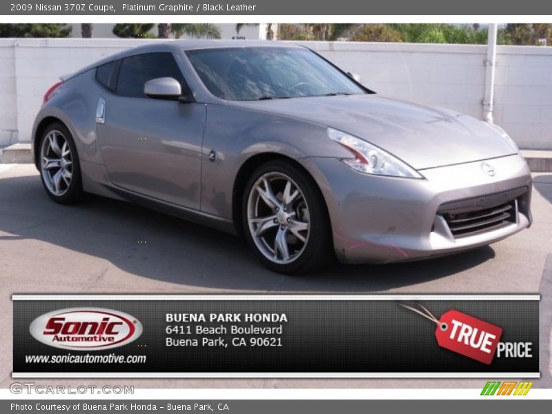 Platinum Graphite / Black Leather 2009 Nissan 370Z Coupe
