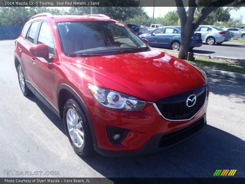 Soul Red Metallic / Sand 2014 Mazda CX-5 Touring