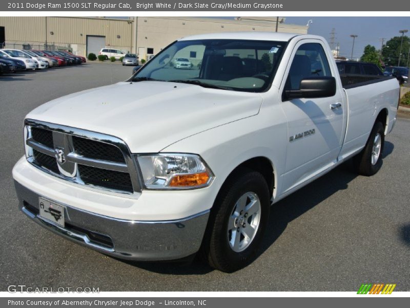Bright White / Dark Slate Gray/Medium Graystone 2011 Dodge Ram 1500 SLT Regular Cab