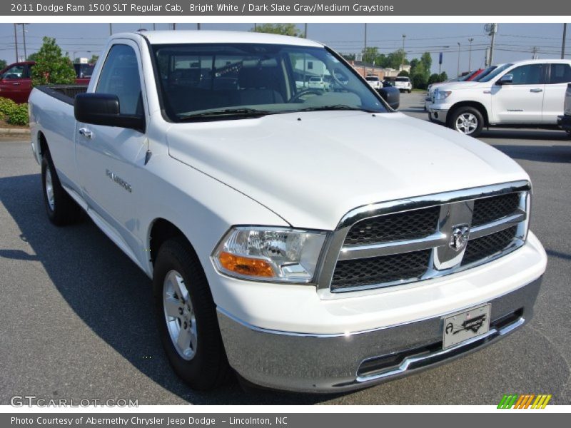 Bright White / Dark Slate Gray/Medium Graystone 2011 Dodge Ram 1500 SLT Regular Cab
