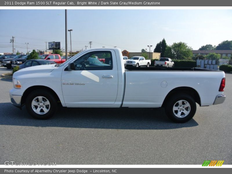 Bright White / Dark Slate Gray/Medium Graystone 2011 Dodge Ram 1500 SLT Regular Cab