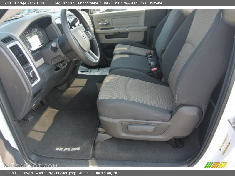 Bright White / Dark Slate Gray/Medium Graystone 2011 Dodge Ram 1500 SLT Regular Cab