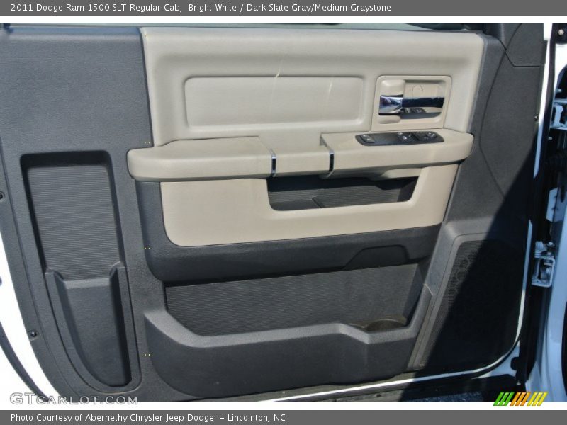Bright White / Dark Slate Gray/Medium Graystone 2011 Dodge Ram 1500 SLT Regular Cab