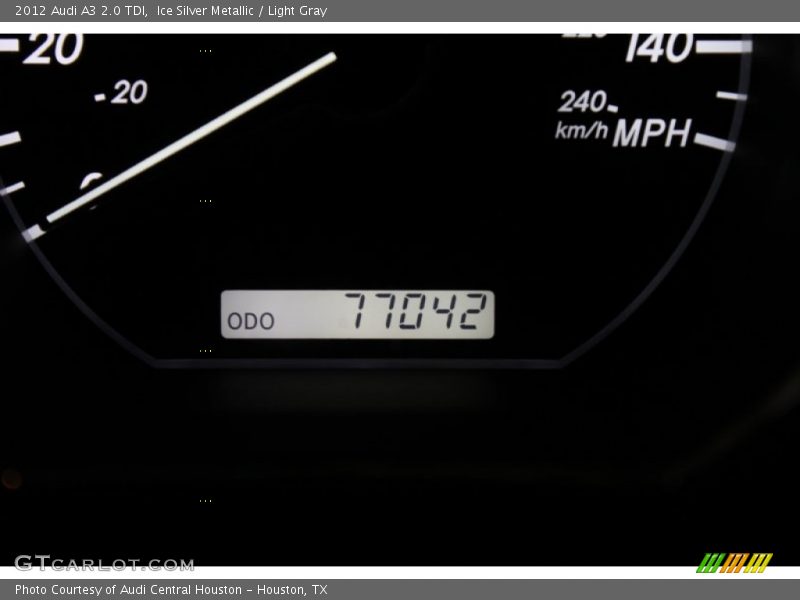 Ice Silver Metallic / Light Gray 2012 Audi A3 2.0 TDI