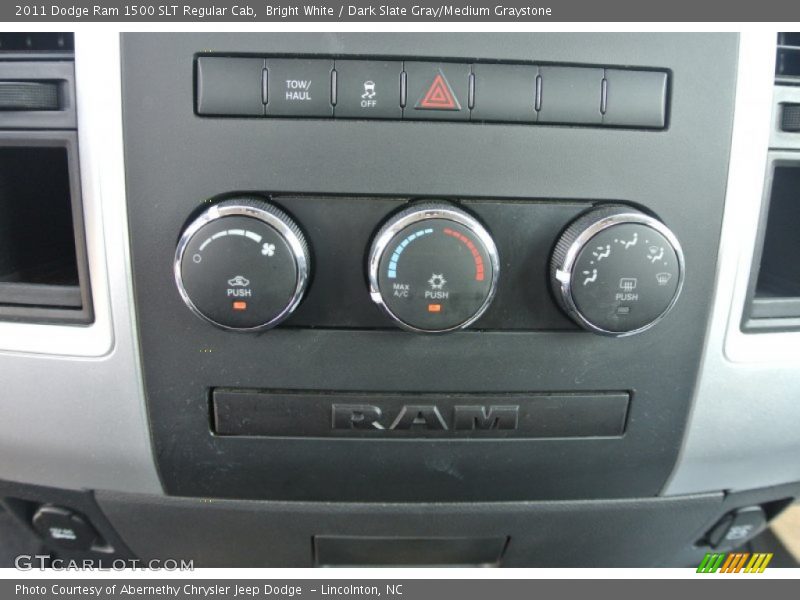 Bright White / Dark Slate Gray/Medium Graystone 2011 Dodge Ram 1500 SLT Regular Cab