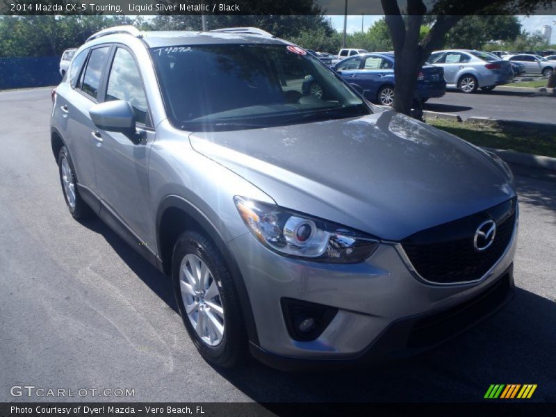 Liquid Silver Metallic / Black 2014 Mazda CX-5 Touring