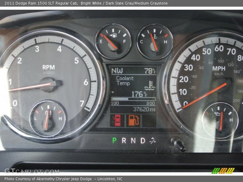 Bright White / Dark Slate Gray/Medium Graystone 2011 Dodge Ram 1500 SLT Regular Cab