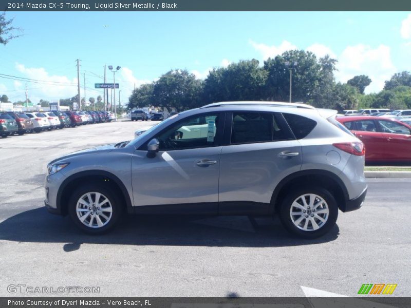 Liquid Silver Metallic / Black 2014 Mazda CX-5 Touring