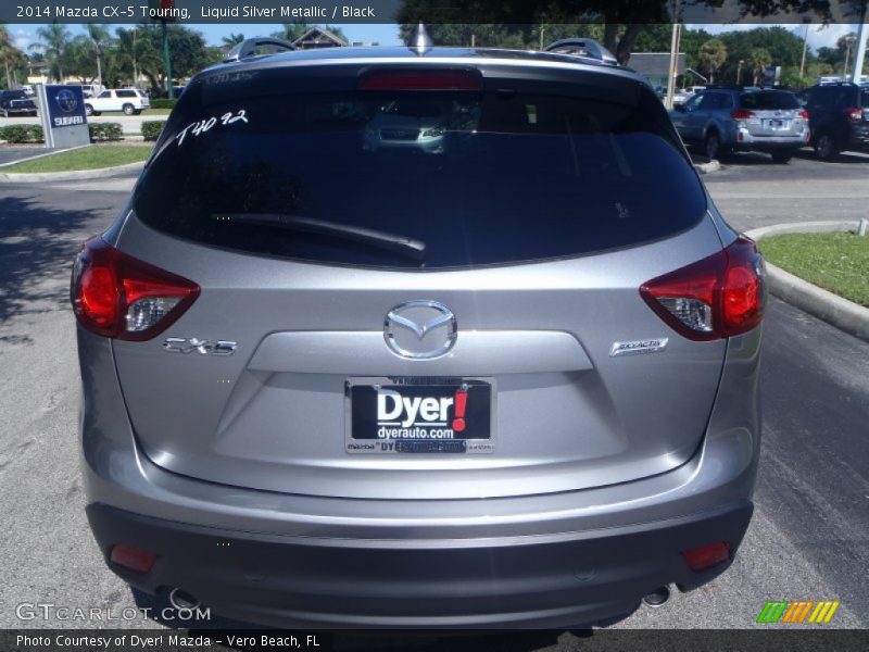Liquid Silver Metallic / Black 2014 Mazda CX-5 Touring
