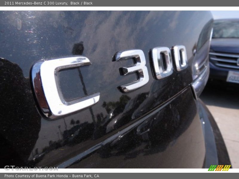Black / Black 2011 Mercedes-Benz C 300 Luxury