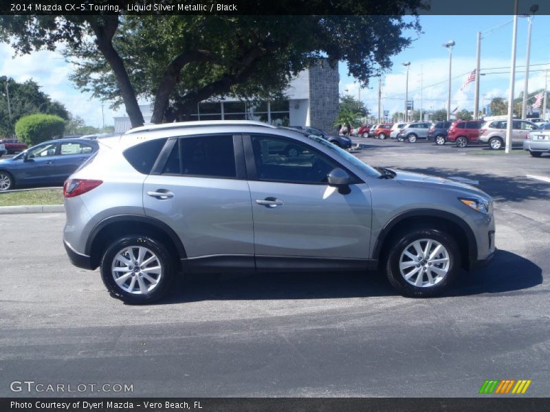 Liquid Silver Metallic / Black 2014 Mazda CX-5 Touring