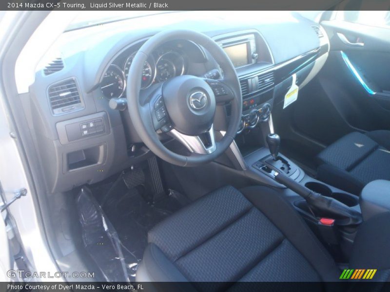 Liquid Silver Metallic / Black 2014 Mazda CX-5 Touring