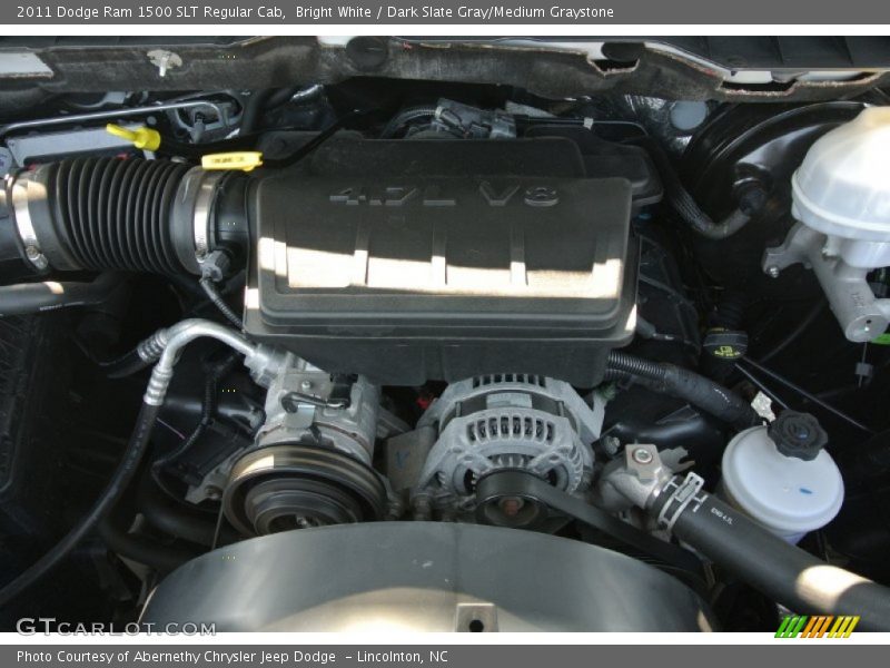 Bright White / Dark Slate Gray/Medium Graystone 2011 Dodge Ram 1500 SLT Regular Cab