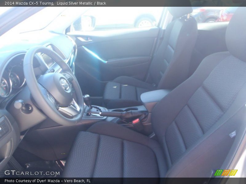 Liquid Silver Metallic / Black 2014 Mazda CX-5 Touring