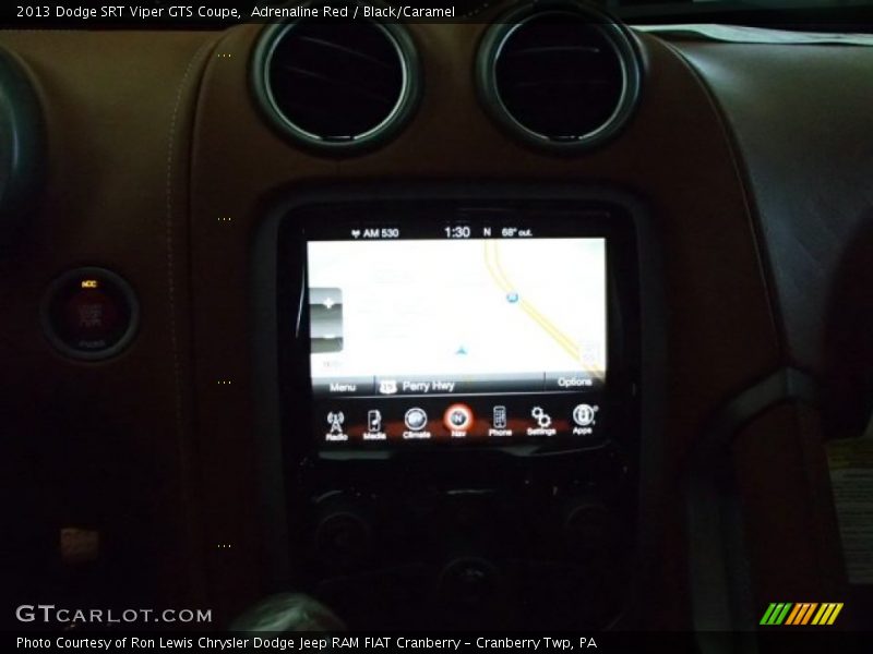 Adrenaline Red / Black/Caramel 2013 Dodge SRT Viper GTS Coupe