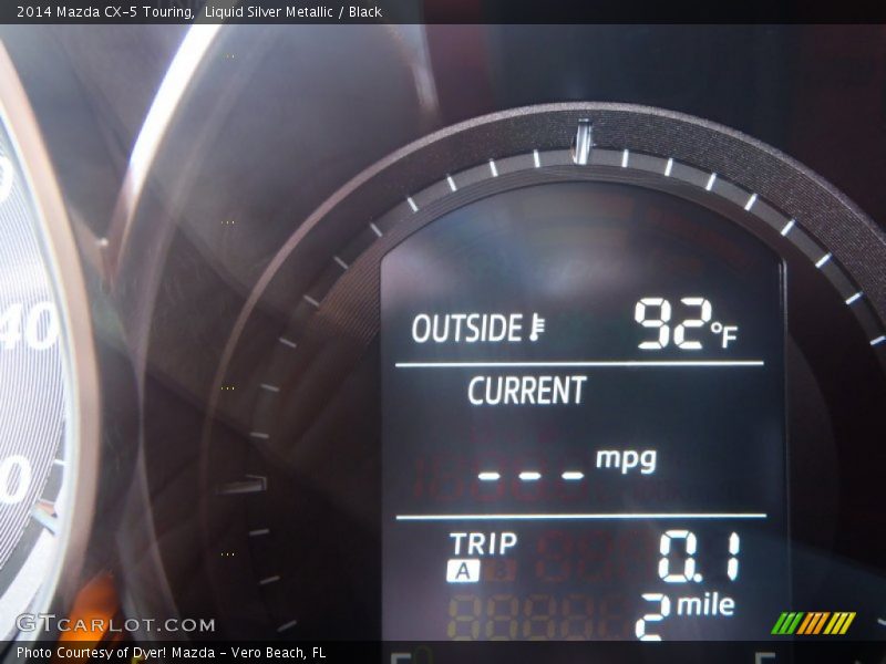 Liquid Silver Metallic / Black 2014 Mazda CX-5 Touring