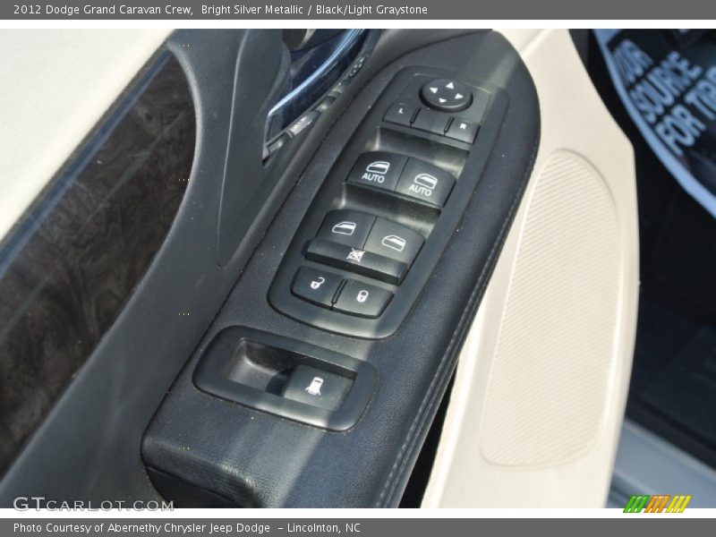 Bright Silver Metallic / Black/Light Graystone 2012 Dodge Grand Caravan Crew