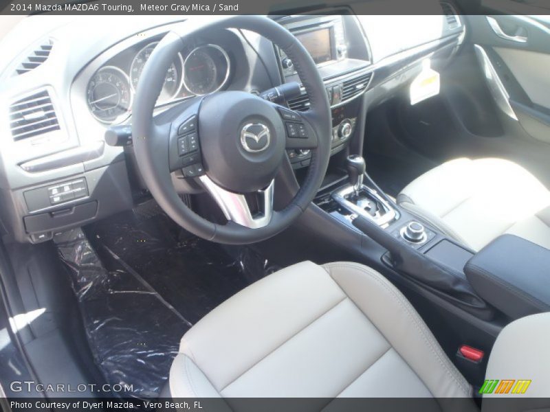 Meteor Gray Mica / Sand 2014 Mazda MAZDA6 Touring