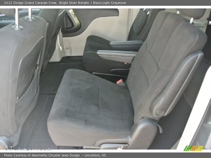 Bright Silver Metallic / Black/Light Graystone 2012 Dodge Grand Caravan Crew