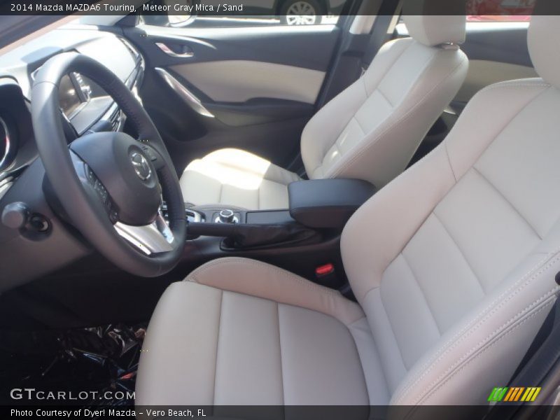 Meteor Gray Mica / Sand 2014 Mazda MAZDA6 Touring