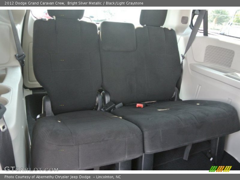 Bright Silver Metallic / Black/Light Graystone 2012 Dodge Grand Caravan Crew