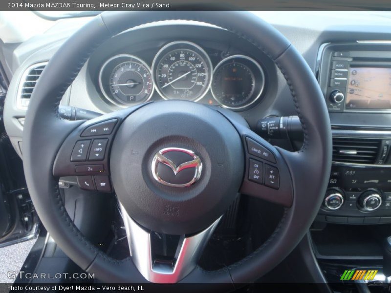 Meteor Gray Mica / Sand 2014 Mazda MAZDA6 Touring