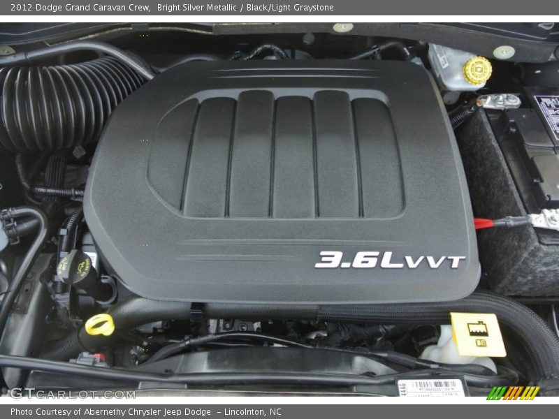 Bright Silver Metallic / Black/Light Graystone 2012 Dodge Grand Caravan Crew