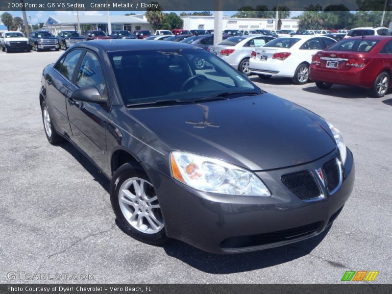 Granite Metallic / Ebony 2006 Pontiac G6 V6 Sedan
