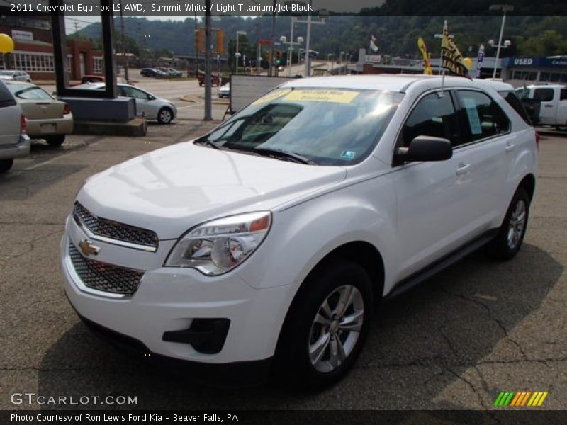 Summit White / Light Titanium/Jet Black 2011 Chevrolet Equinox LS AWD