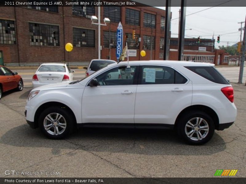 Summit White / Light Titanium/Jet Black 2011 Chevrolet Equinox LS AWD