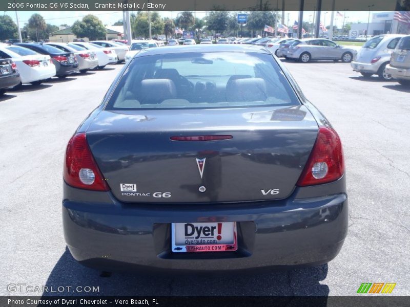Granite Metallic / Ebony 2006 Pontiac G6 V6 Sedan