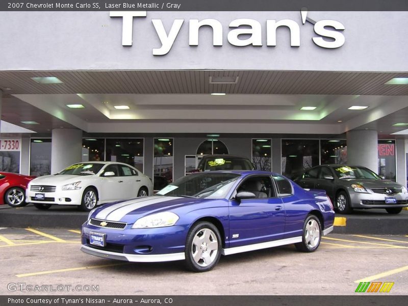 Laser Blue Metallic / Gray 2007 Chevrolet Monte Carlo SS