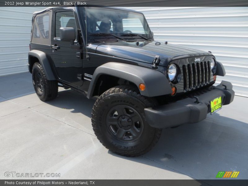 Black / Black 2012 Jeep Wrangler Sport 4x4