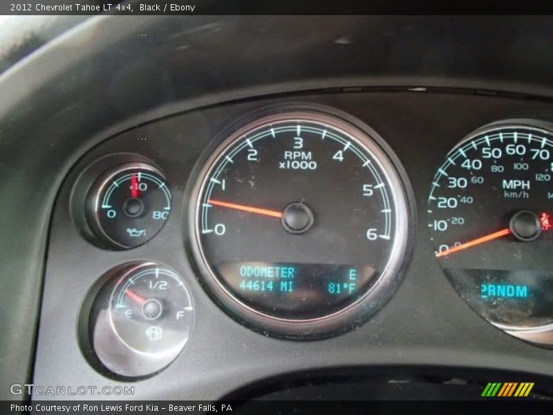 Black / Ebony 2012 Chevrolet Tahoe LT 4x4