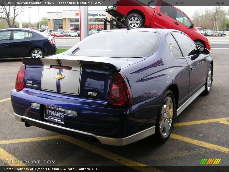 Laser Blue Metallic / Gray 2007 Chevrolet Monte Carlo SS