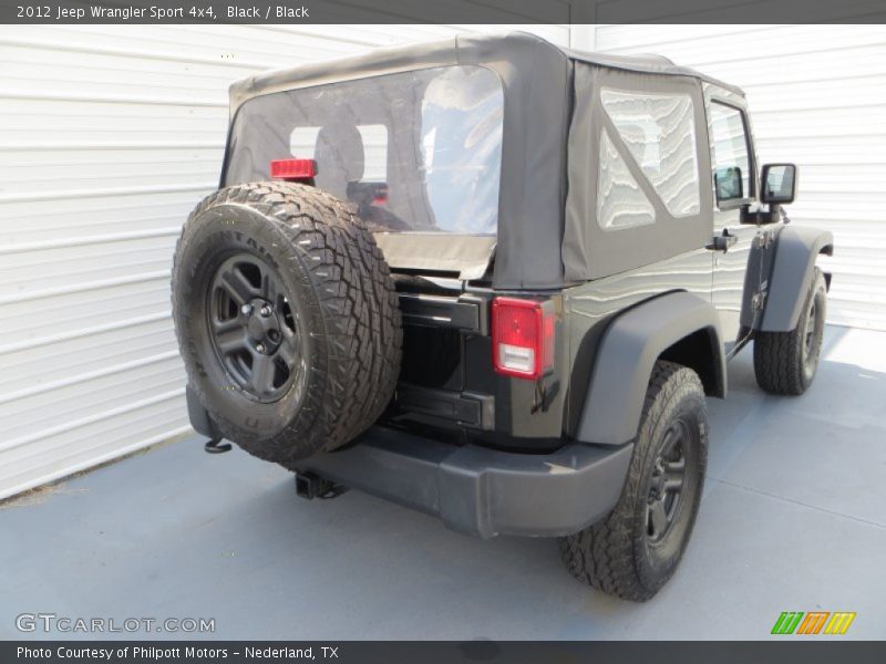 Black / Black 2012 Jeep Wrangler Sport 4x4