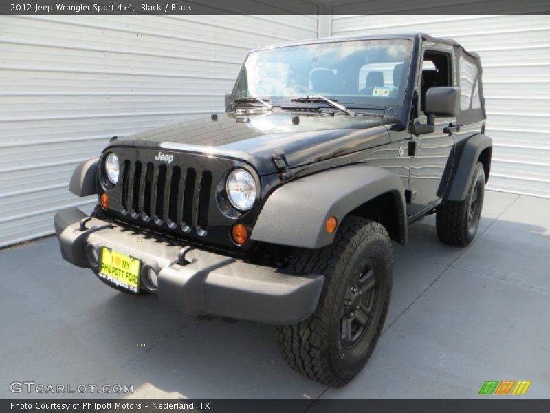 Black / Black 2012 Jeep Wrangler Sport 4x4