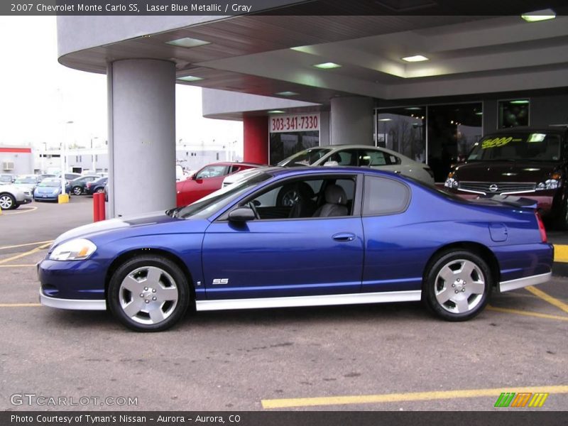 Laser Blue Metallic / Gray 2007 Chevrolet Monte Carlo SS
