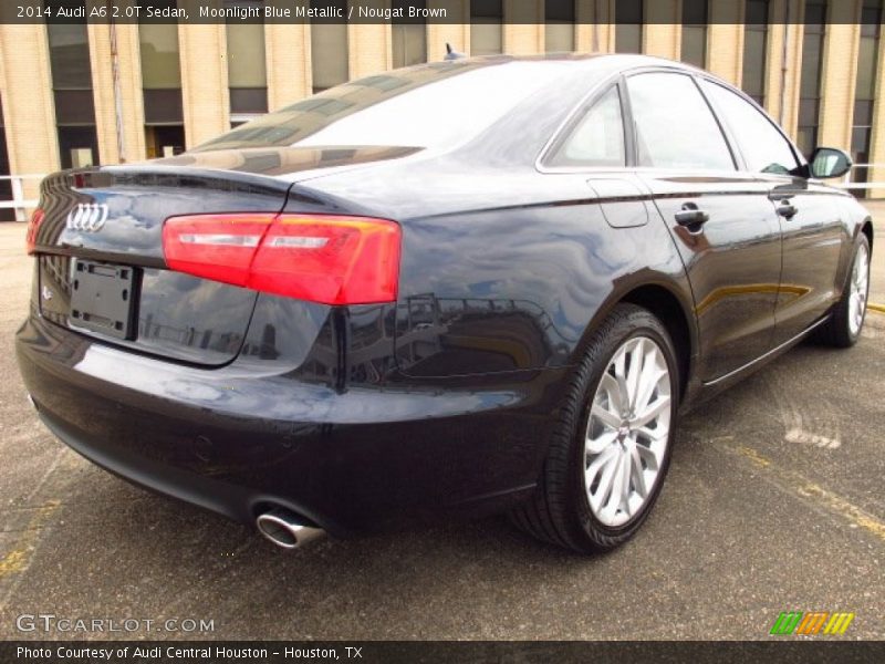 Moonlight Blue Metallic / Nougat Brown 2014 Audi A6 2.0T Sedan