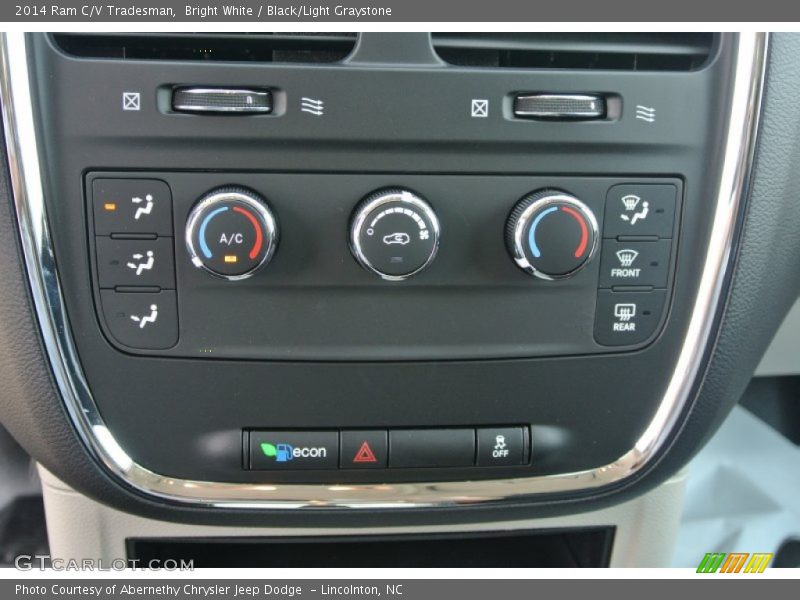 Controls of 2014 C/V Tradesman