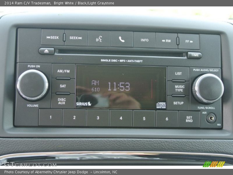 Audio System of 2014 C/V Tradesman