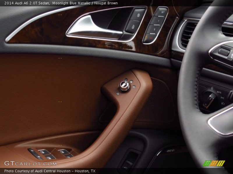 Moonlight Blue Metallic / Nougat Brown 2014 Audi A6 2.0T Sedan