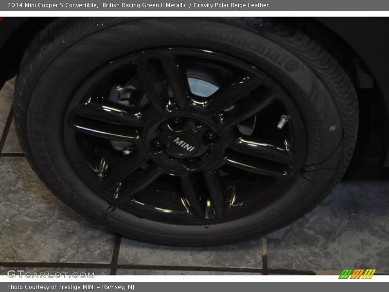 British Racing Green II Metallic / Gravity Polar Beige Leather 2014 Mini Cooper S Convertible