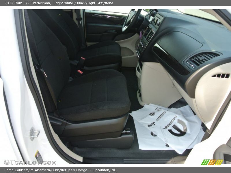Bright White / Black/Light Graystone 2014 Ram C/V Tradesman