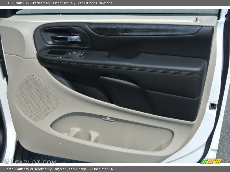 Bright White / Black/Light Graystone 2014 Ram C/V Tradesman