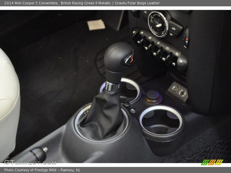 British Racing Green II Metallic / Gravity Polar Beige Leather 2014 Mini Cooper S Convertible