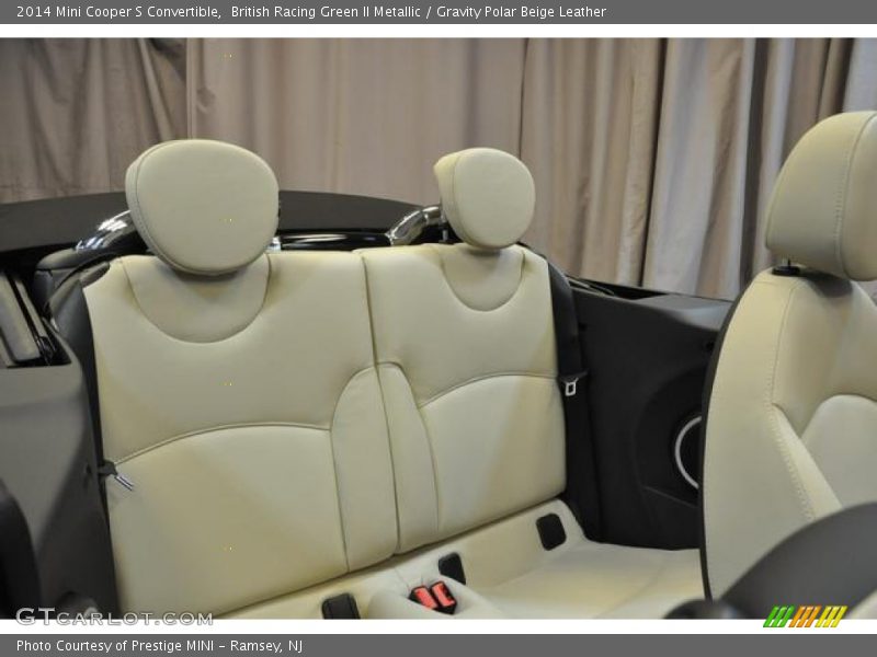 British Racing Green II Metallic / Gravity Polar Beige Leather 2014 Mini Cooper S Convertible