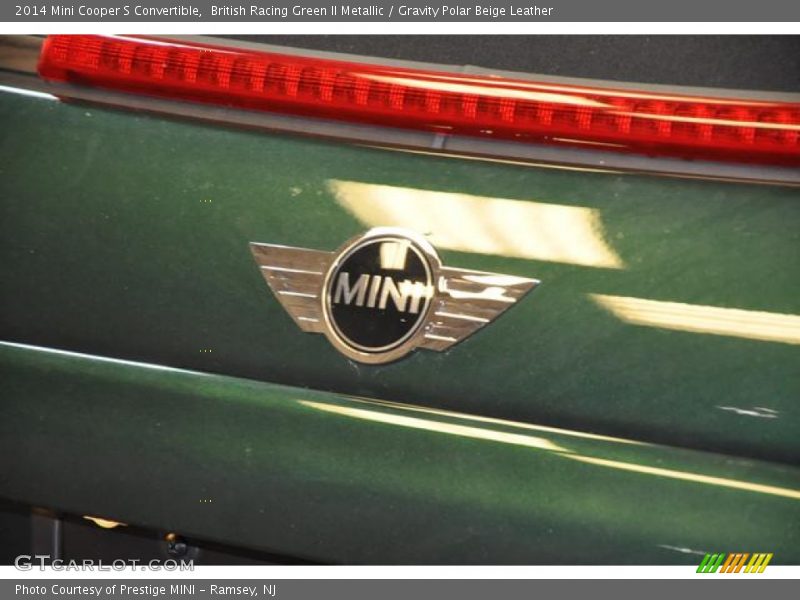 British Racing Green II Metallic / Gravity Polar Beige Leather 2014 Mini Cooper S Convertible